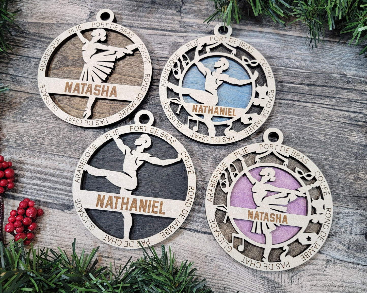 Ballet Dancer Personalized Ornaments