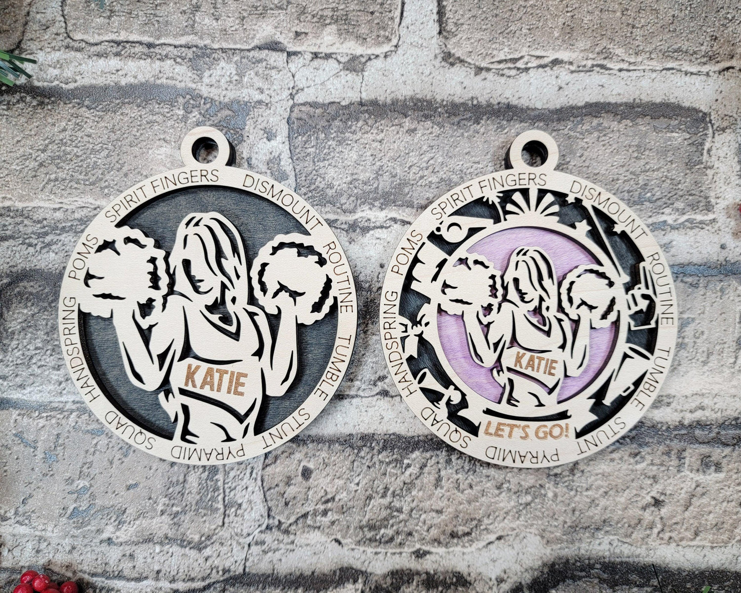 Cheer | Cheerleader | Cheerleading Personalized Ornaments