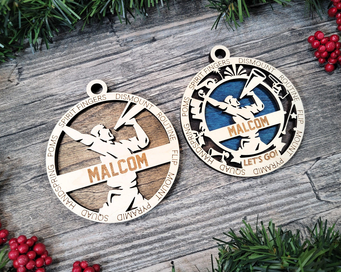 Cheer | Cheerleader | Cheerleading Personalized Ornaments