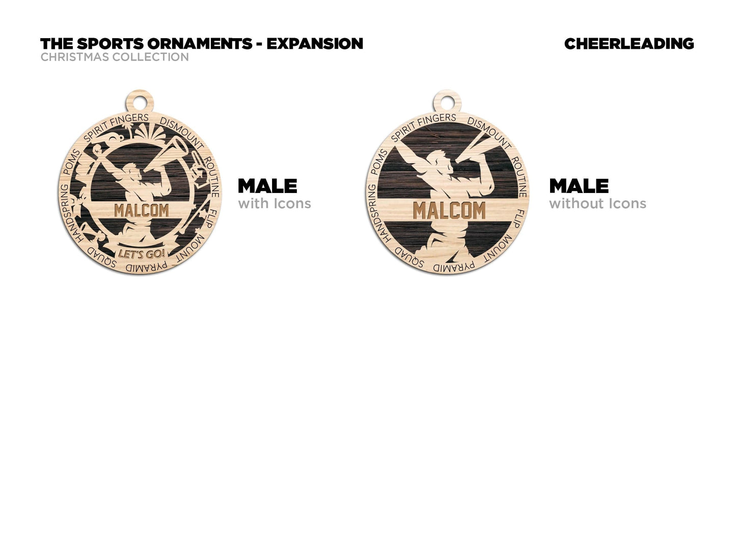 Cheer Personalized Ornaments