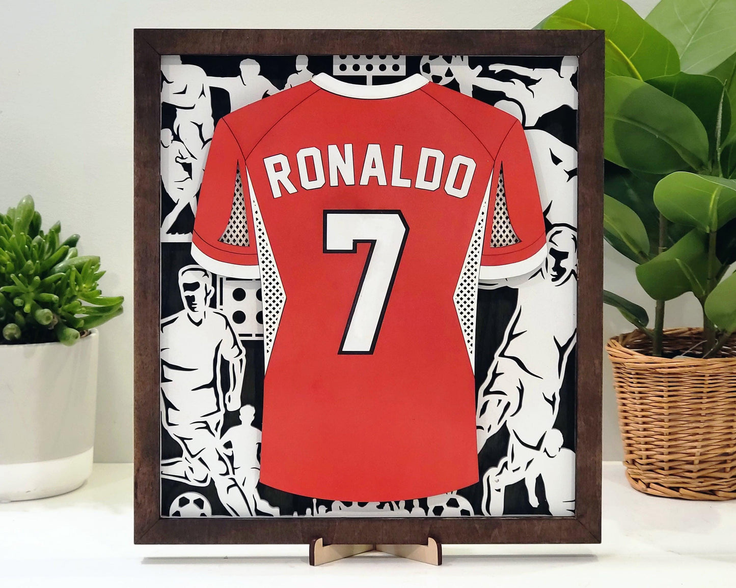 Soccer Jersey Plaques Unique Grad or Senior Night Gift - Personalize with Player Name and Stats, Team Name, Number and Colors!