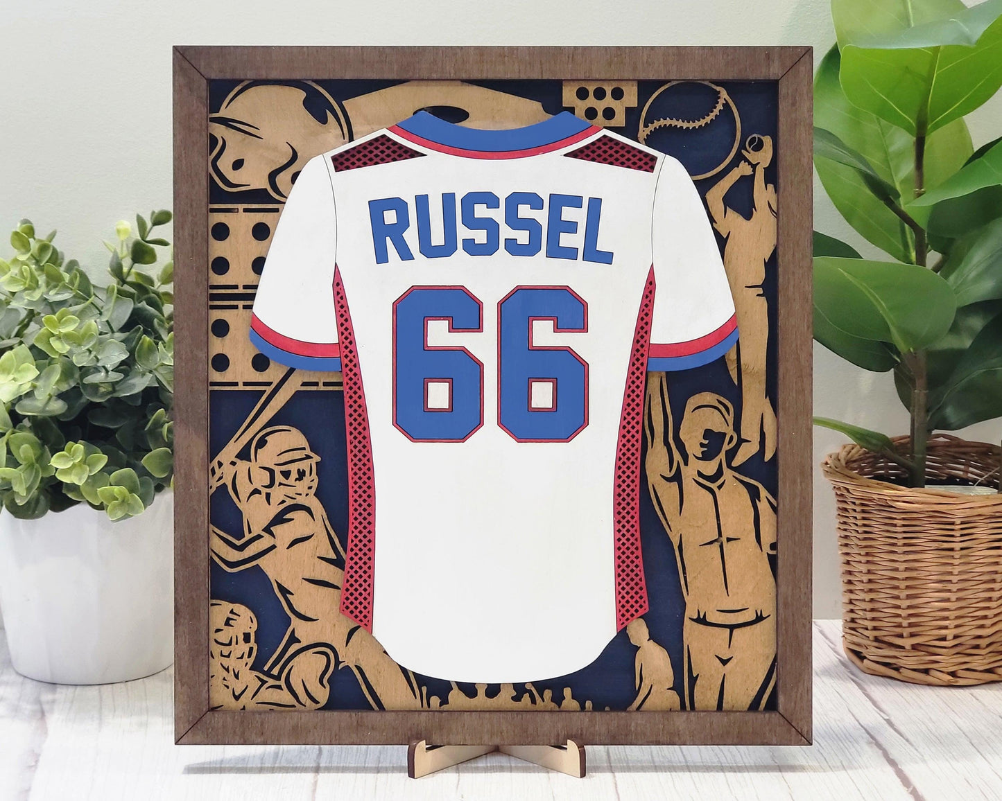 Softball Jersey Plaques Unique Grad or Senior Night Gift - Personalize with Player Name and Stats, Team Name, Number and Colors!