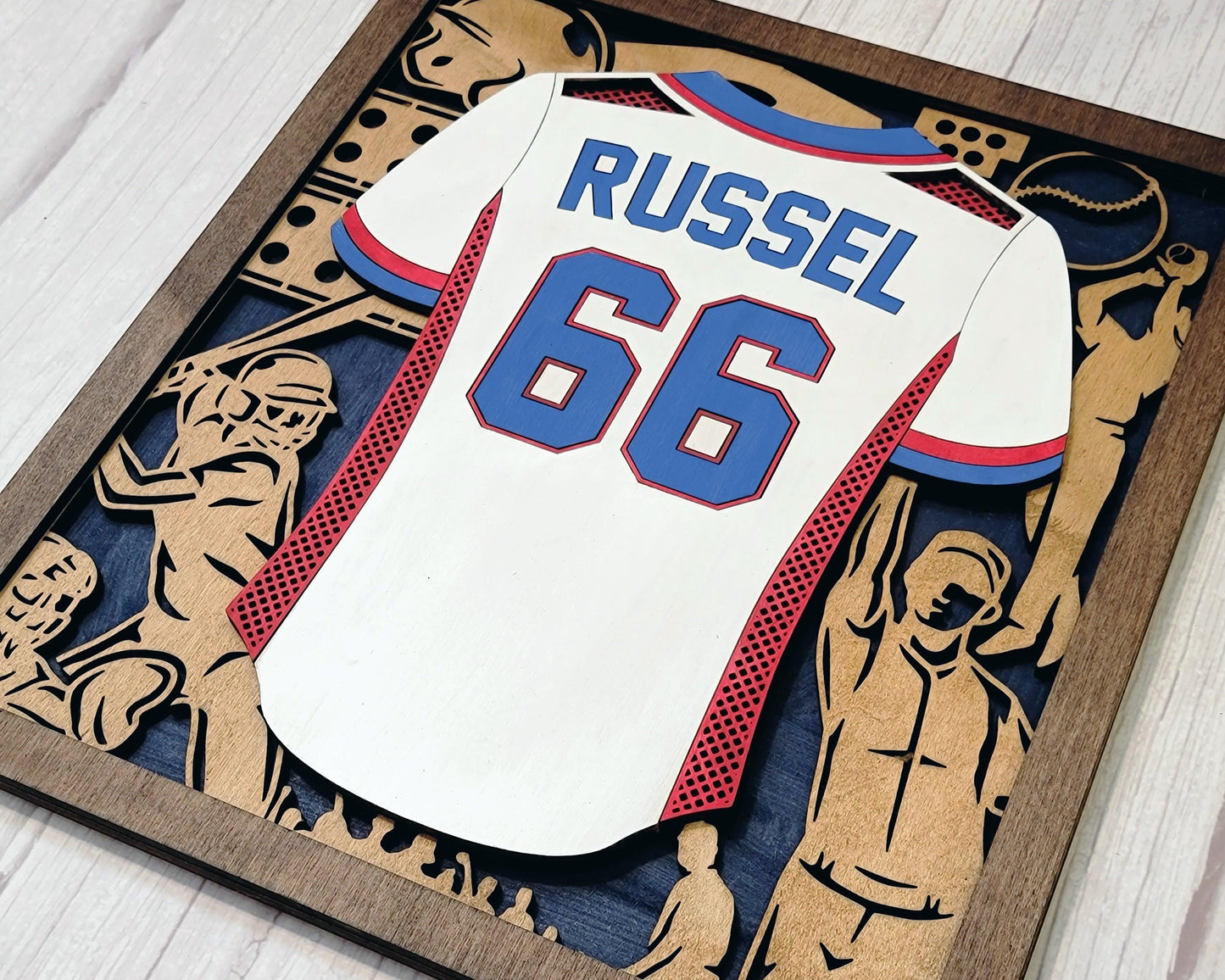 Softball Jersey Plaques Unique Grad or Senior Night Gift - Personalize with Player Name and Stats, Team Name, Number and Colors!