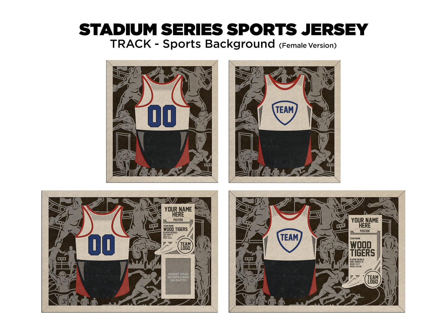Track and Field Jersey Plaques Unique Grad or Senior Night Gift - Personalize with Player Name and Stats, Team Name, Number and Colors!