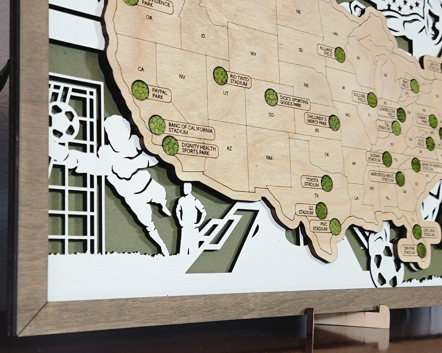 Professional Soccer Stadium Travel Maps