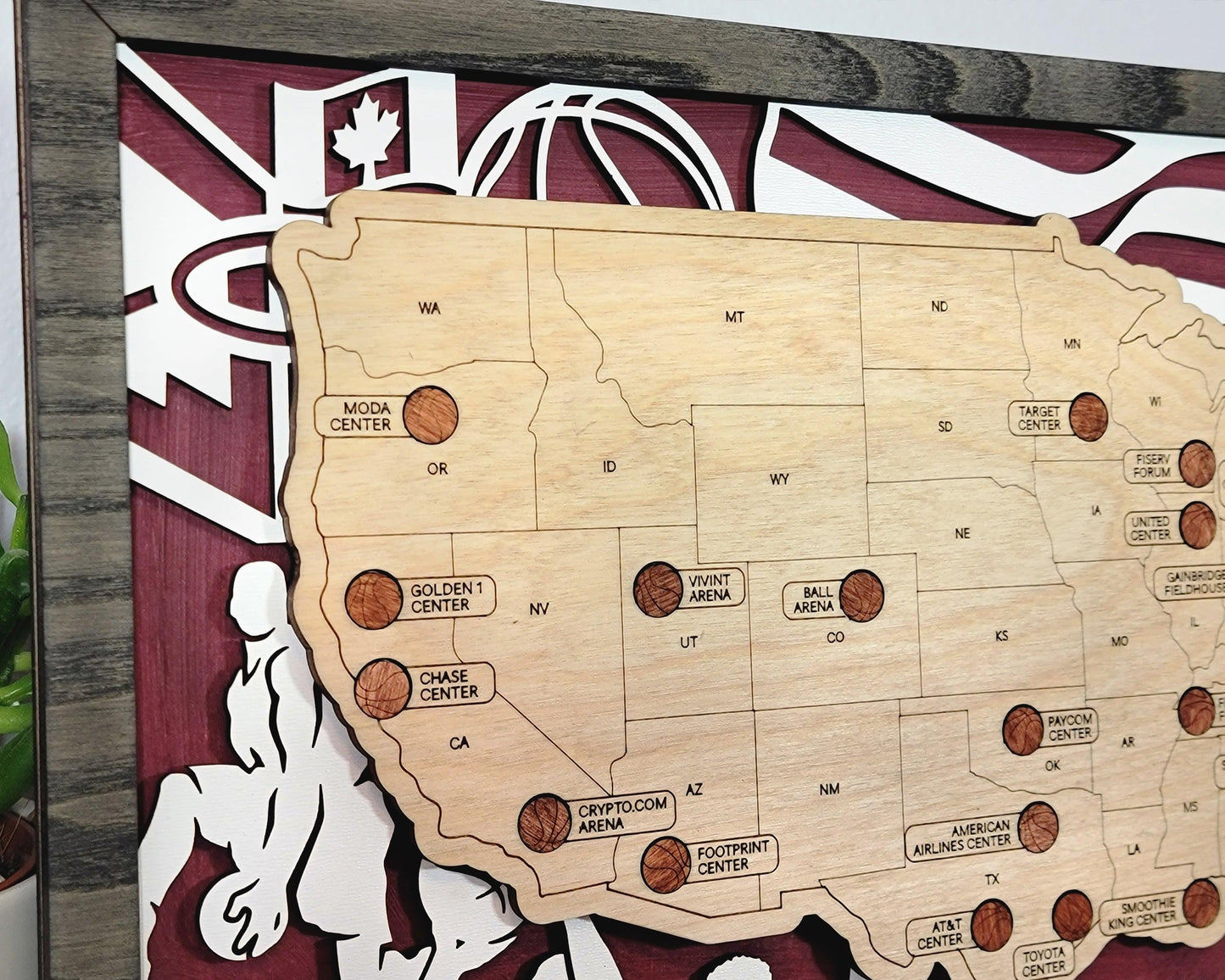 Professional Basketball Stadium Travel Maps