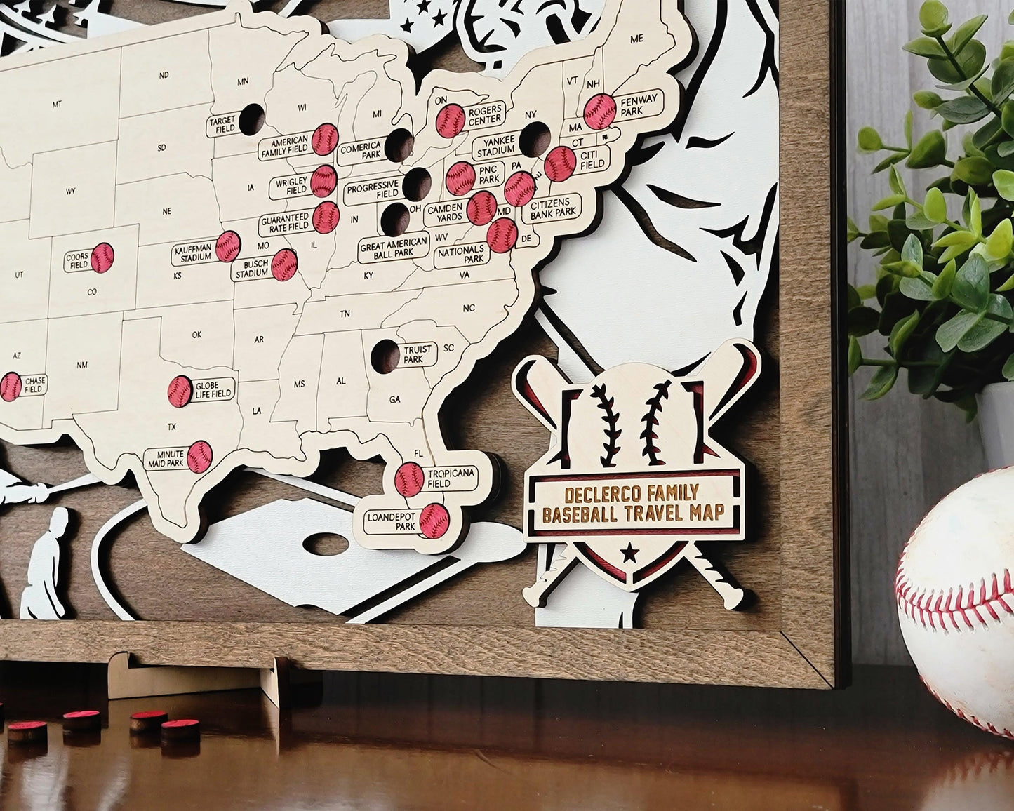 Professional Baseball Stadium Travel Maps