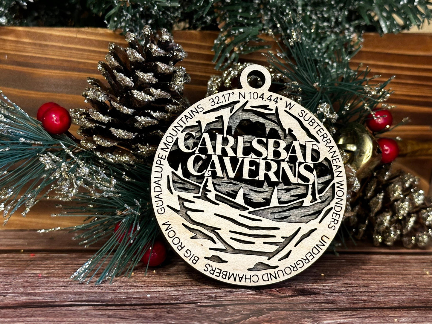 Carlsbad Caverns National Park Ornaments | Handcrafted | Wooden | Laser-Cut | Gift
