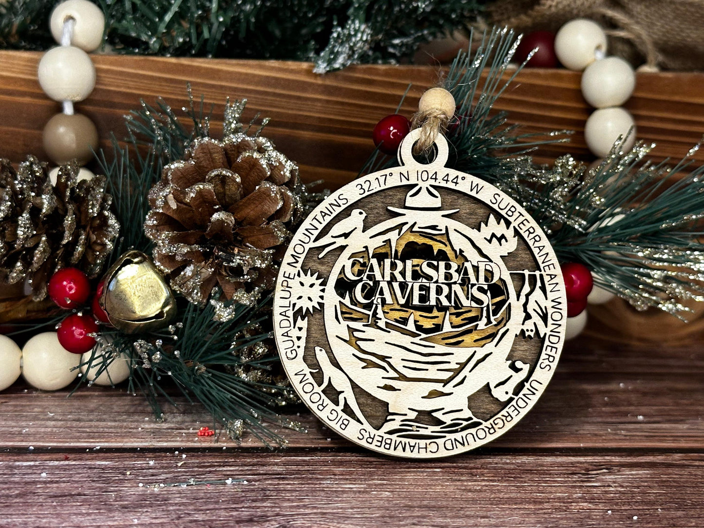 Carlsbad Caverns National Park Ornaments | Handcrafted | Wooden | Laser-Cut | Gift