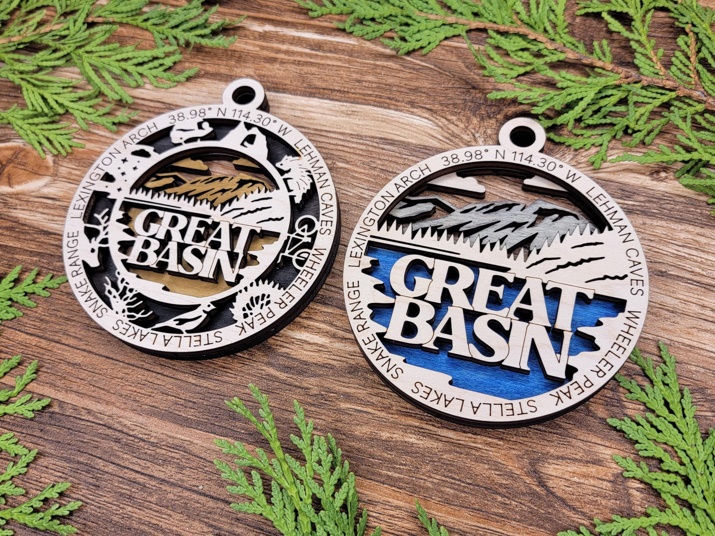 Great Basin National Park Ornaments | Handcrafted | Wooden | Laser-Cut | Gift