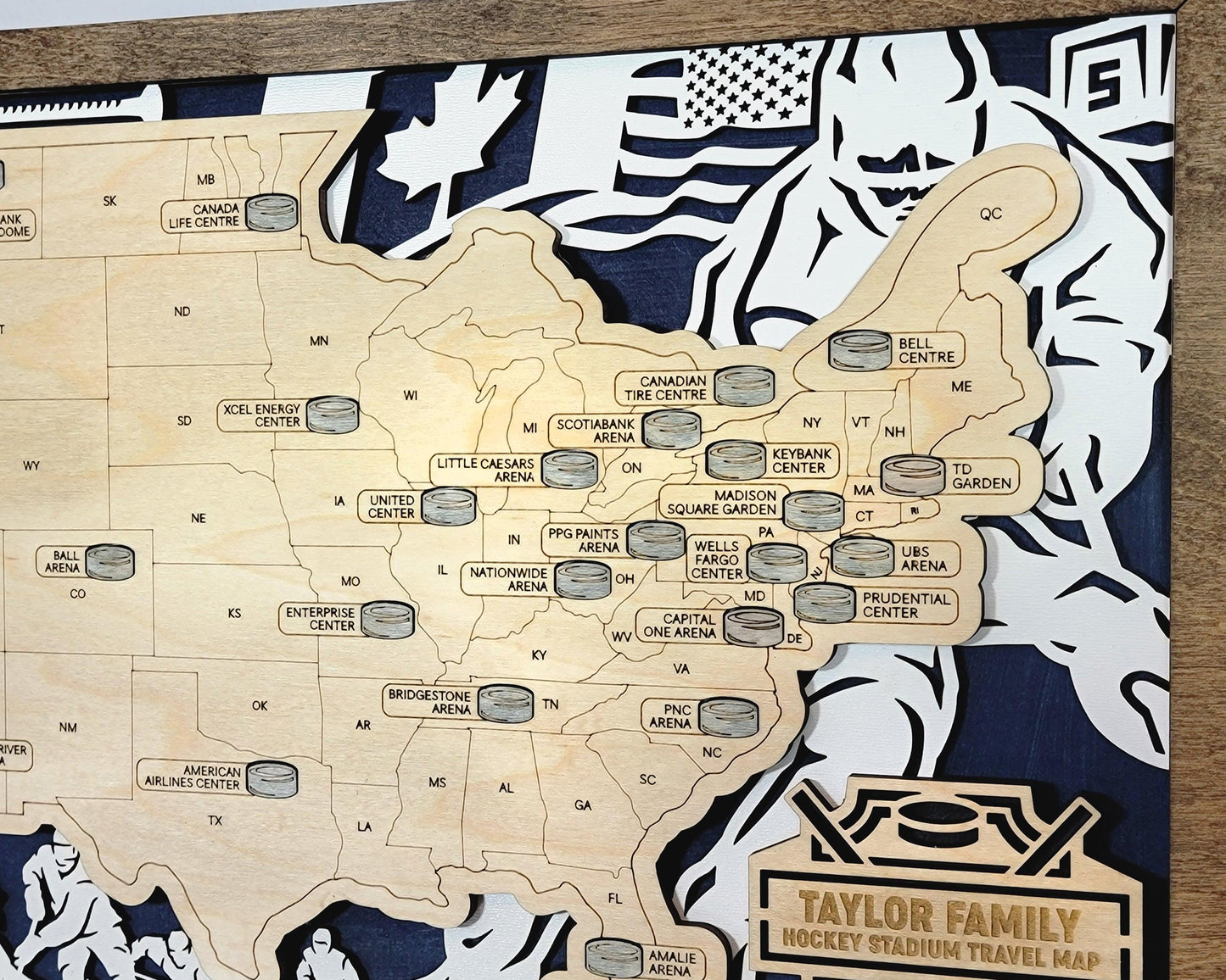 Professional Hockey Arena Travel Maps