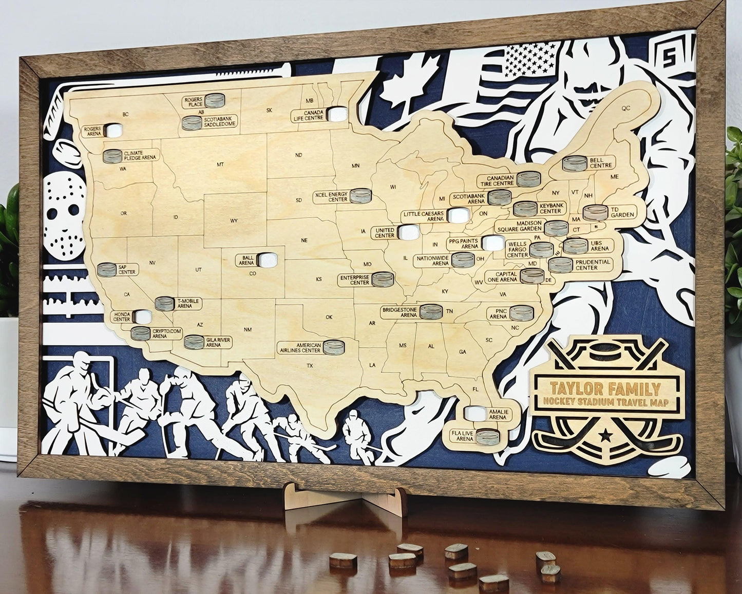 Professional Hockey Arena Travel Maps